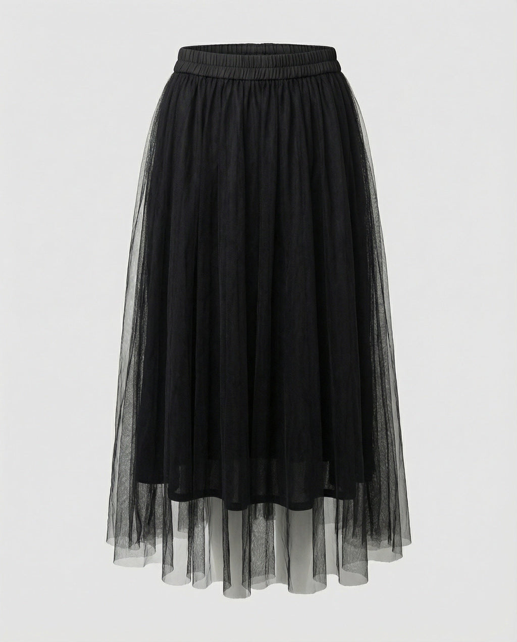 Flora Skirt — Black Tulle