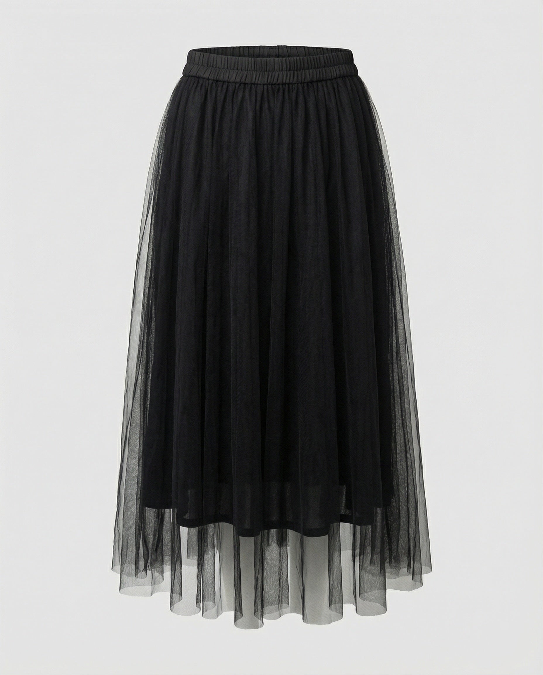 Flora Skirt — Black Tulle
