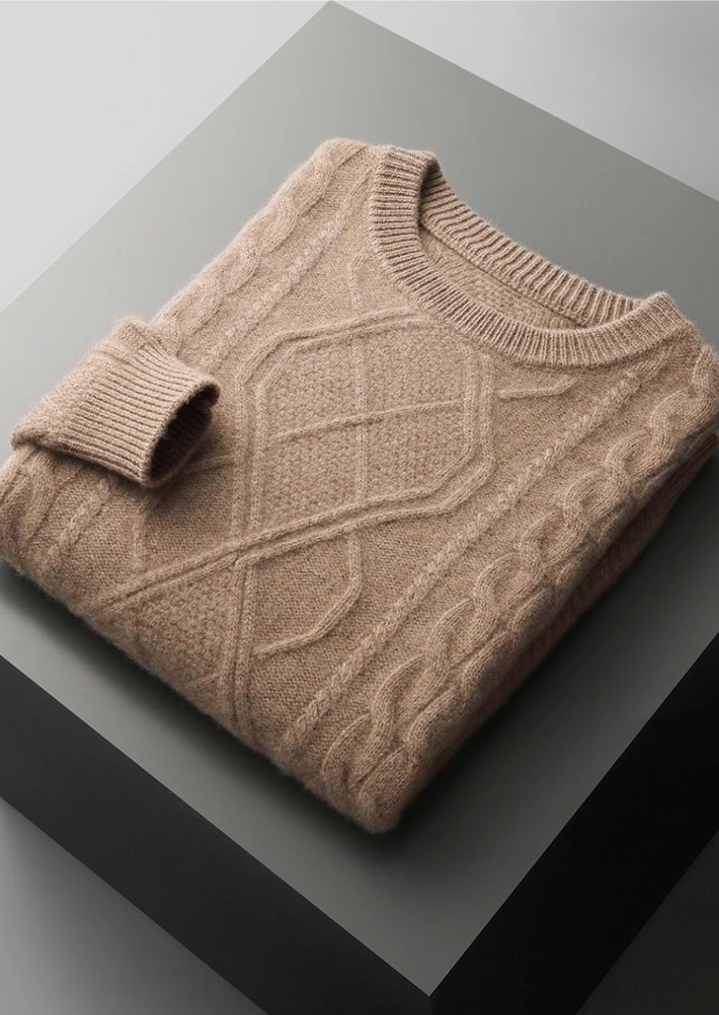 PULL-OVER D'HIVER EN LAINE MÉRINOS EXTRA-FIN PURE