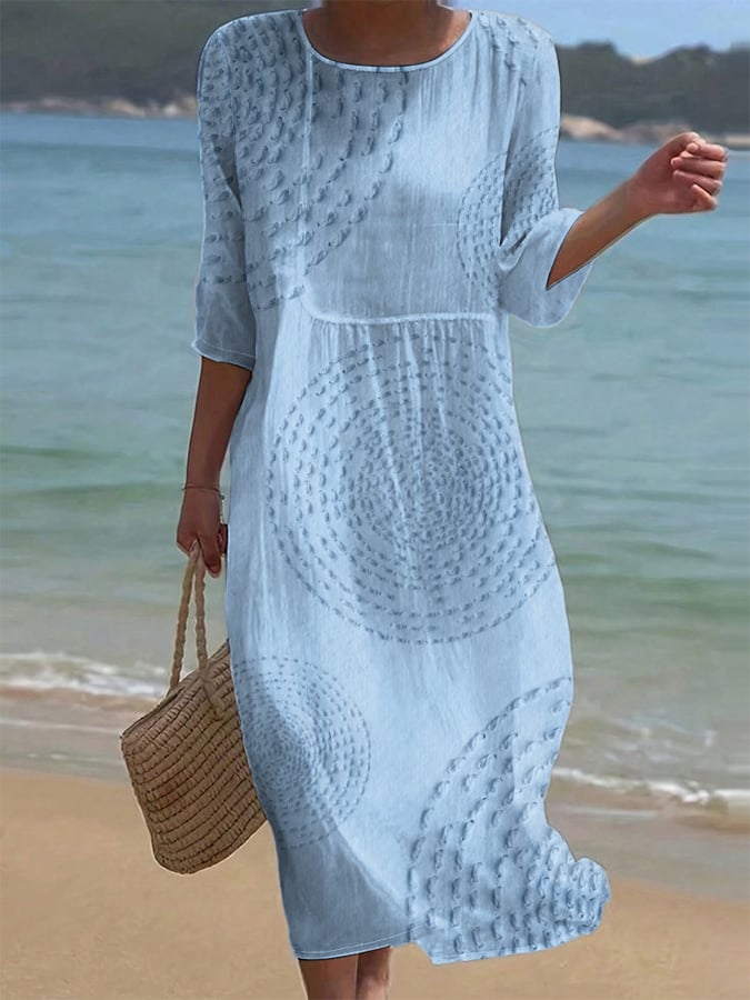 Améliane™ — Robe Midi Élégante avec Fins Détails