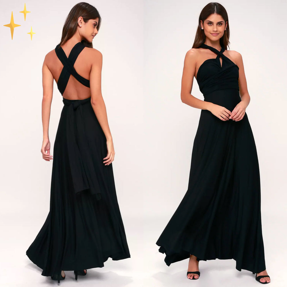 The Liora — Multiway Wrap Maxi Dress