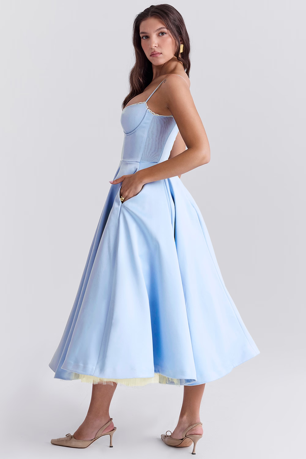 The Elara Ballgown — Ocean Depths