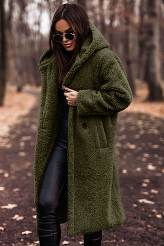 The Kaia — Hooded Teddy Coat