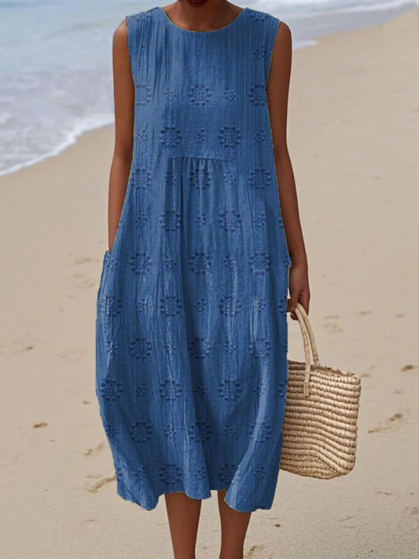 Audrey | Robe mi-longue à motifs