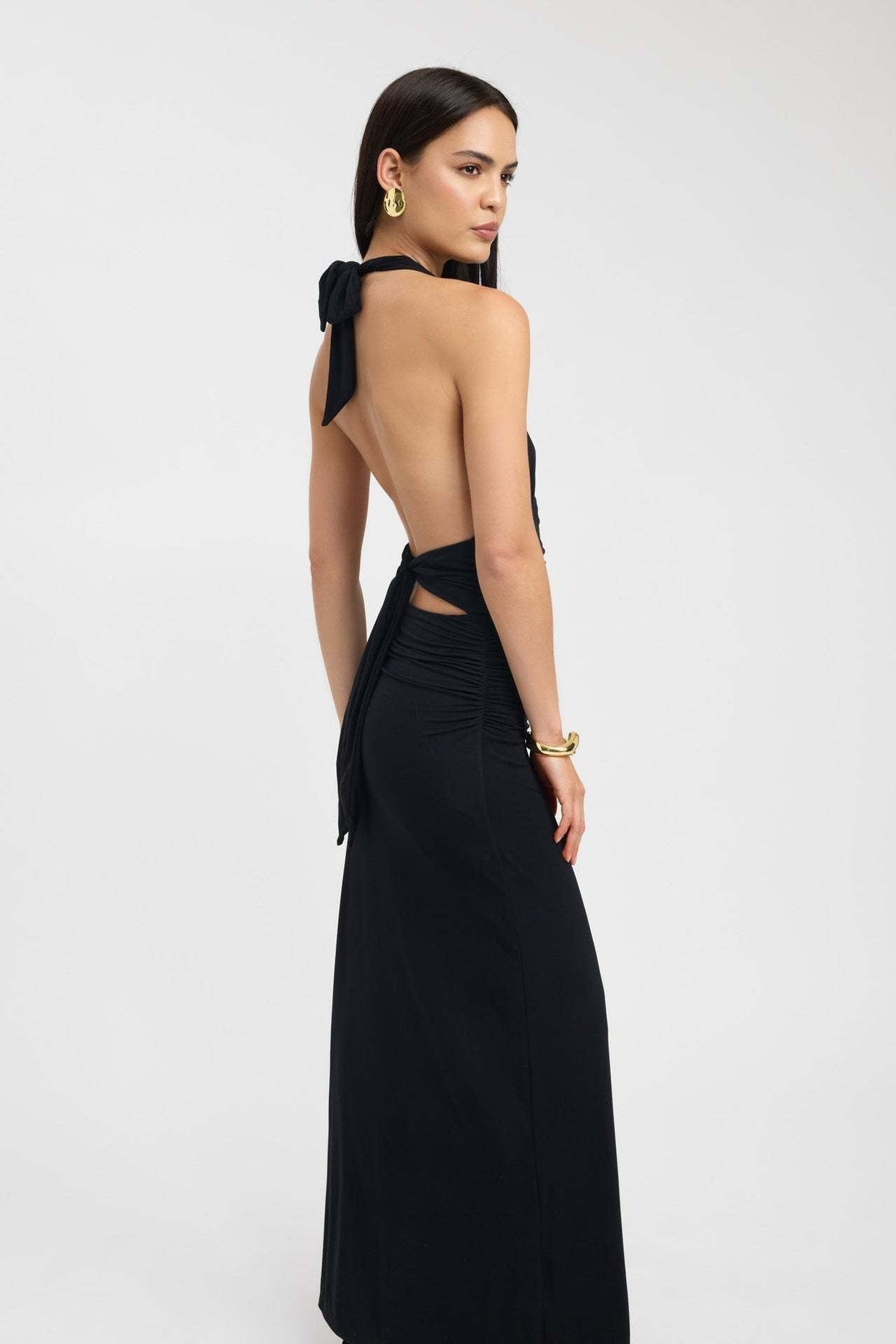 CARMEN | Robe Maxi avec Taille Froncée