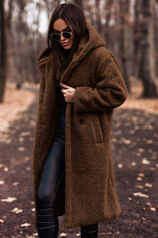 The Kaia — Hooded Teddy Coat