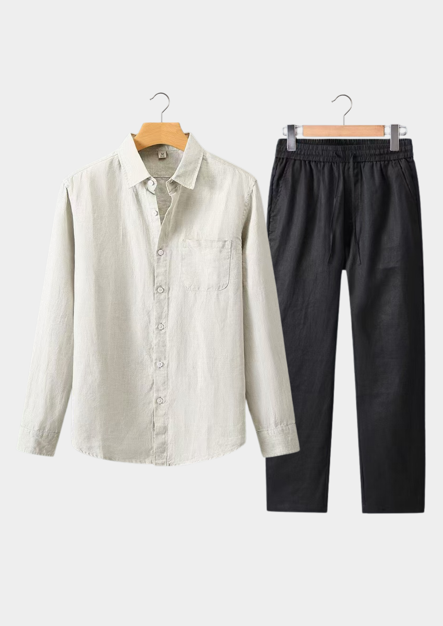 ENSEMBLE DOLCEVITA MANCHES LONGUES D'ÉTÉ - NOIR/BEIGE