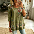 Blouse à imprimé floral vintage