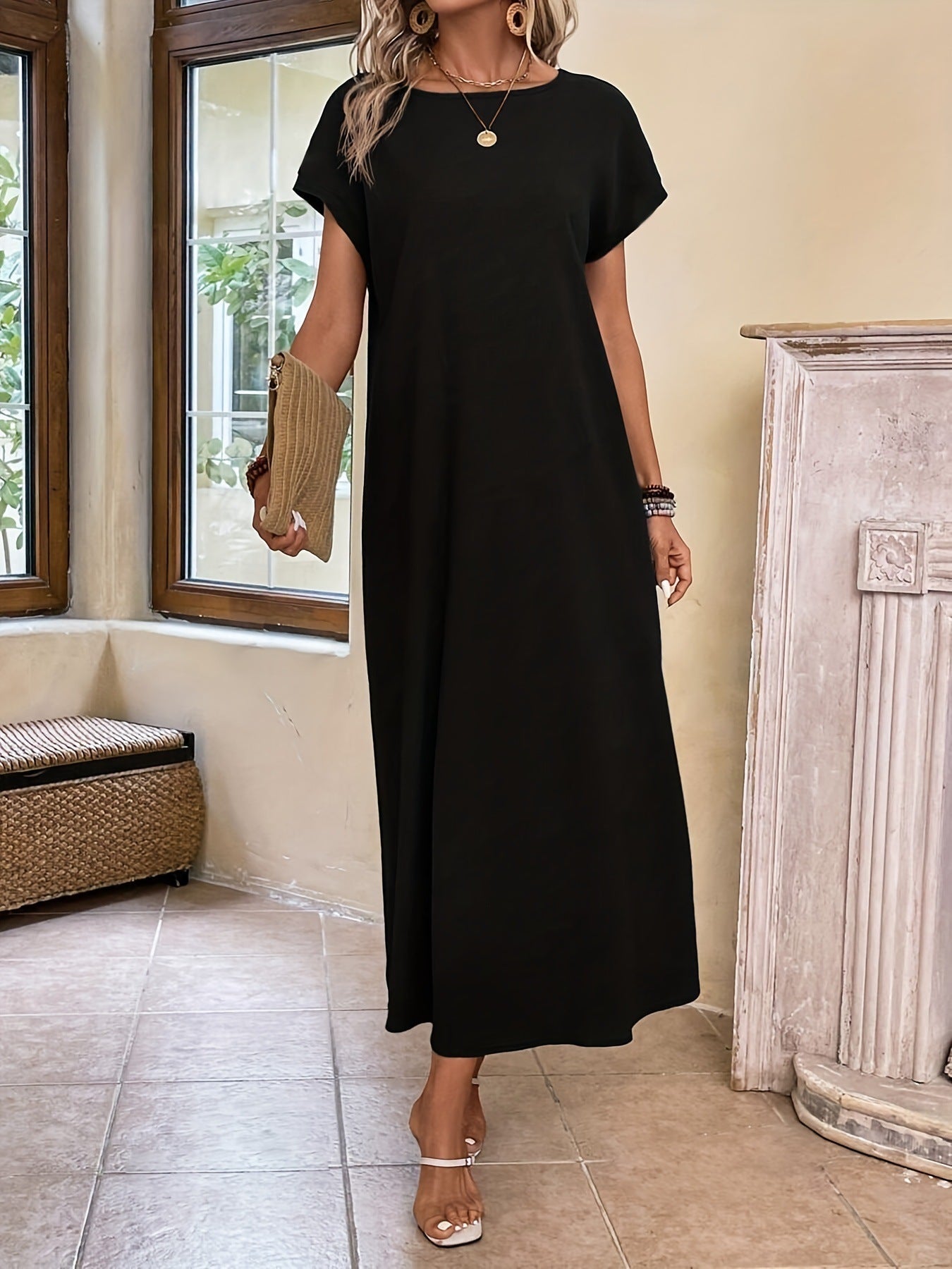 Margaux™ — Robe Longue Minimaliste et Élégante