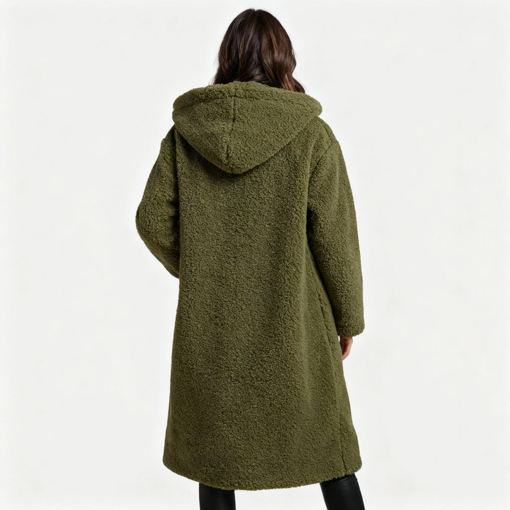 The Kaia — Hooded Teddy Coat