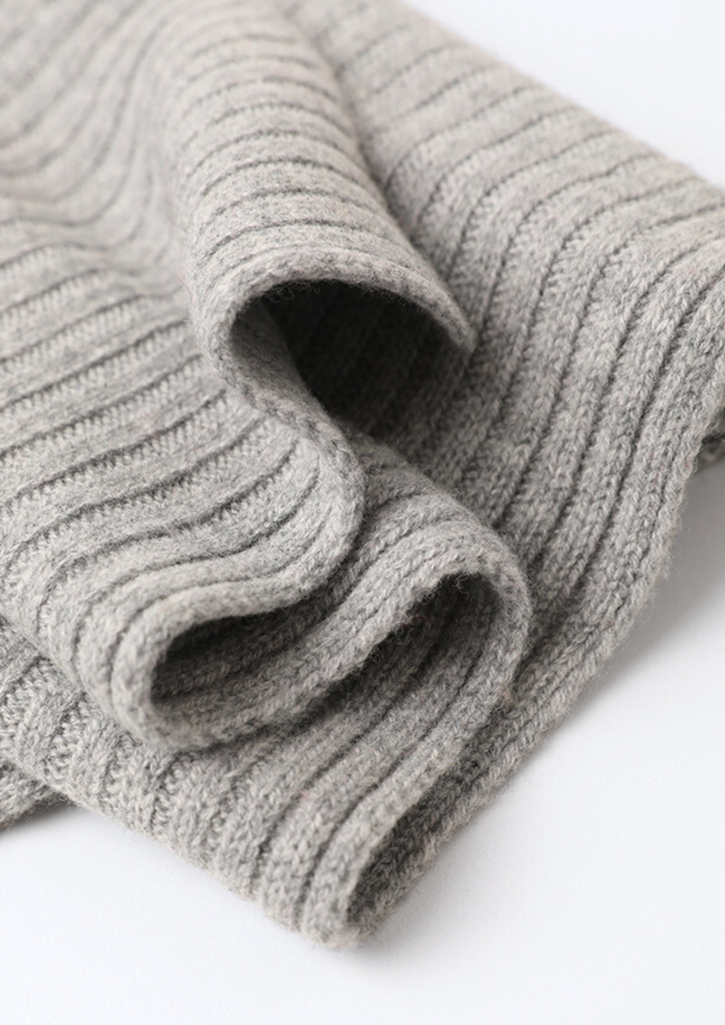 ESSENTIELS D'HIVER EN LAINE MÉRINOS PURE EXTRA-FINE – GRIS CLAIR