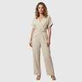 The Lysara Set — Almond Wrap & Wide-Leg