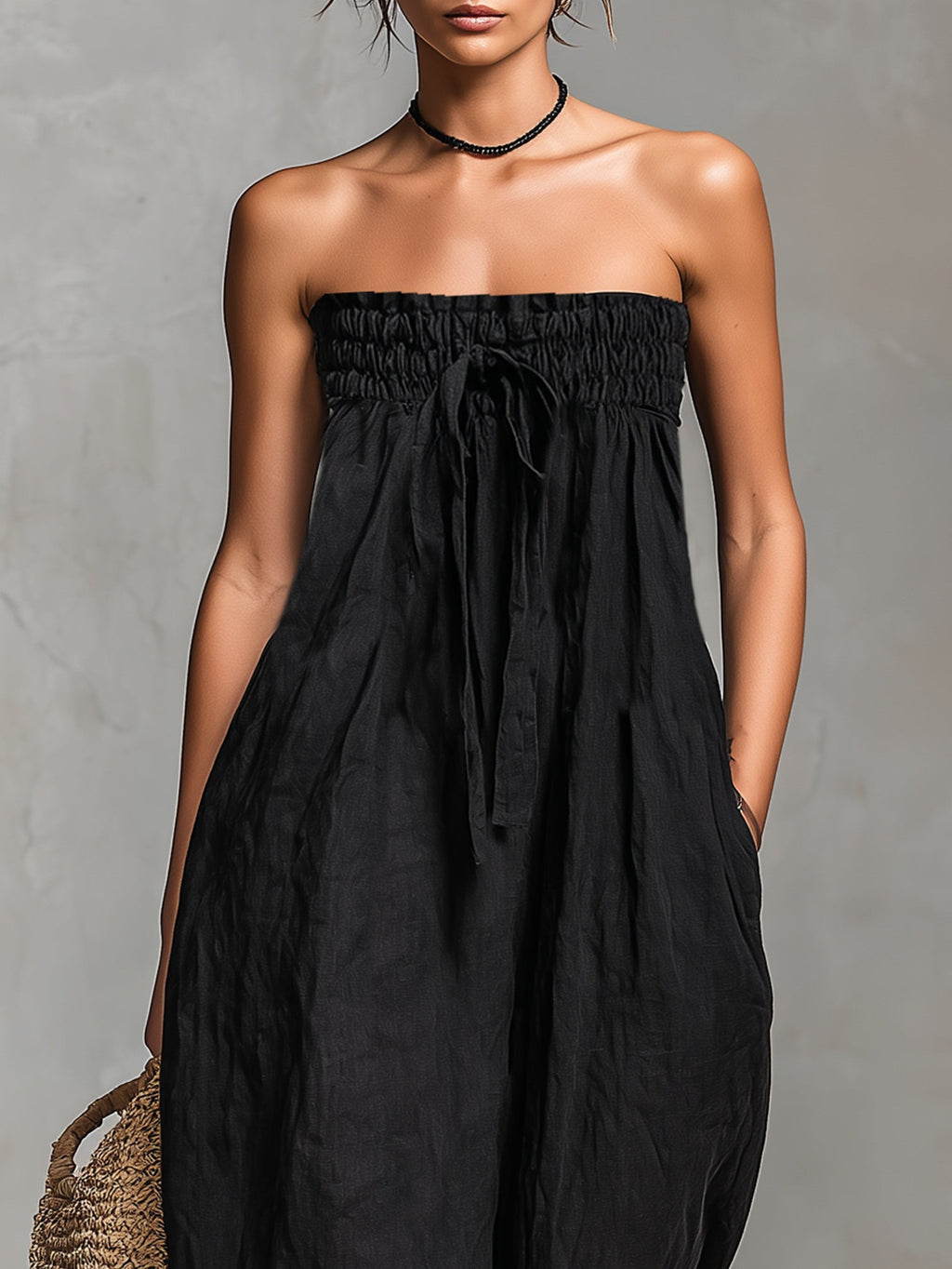 NINA | Combinaison Large Sans Bretelles