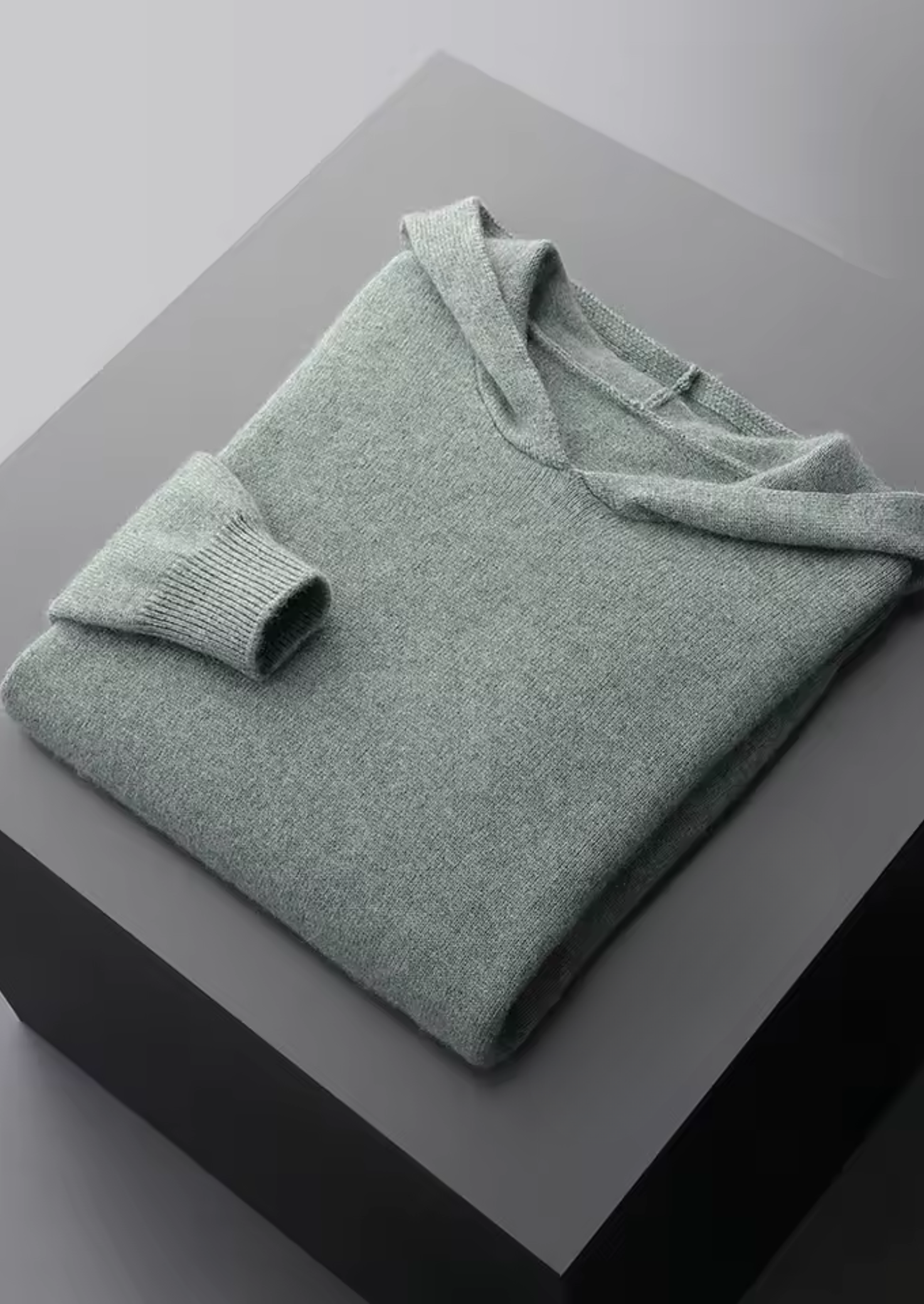 Sweat à capuche premium en cachemire core