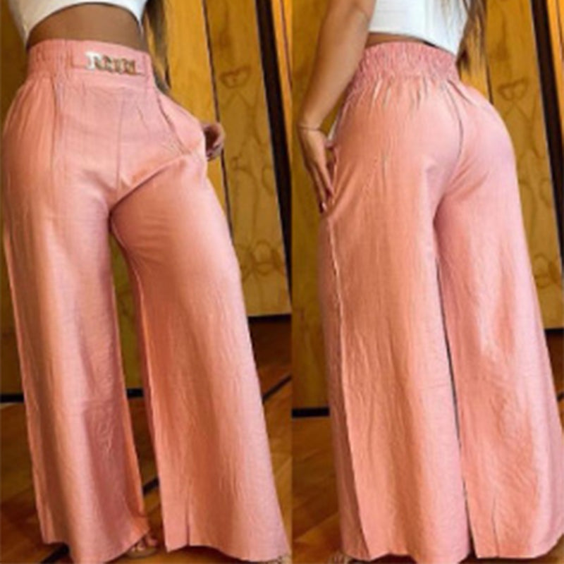 Évelyne™ — Pantalon taille haute à jambes larges avec coupe sculptante