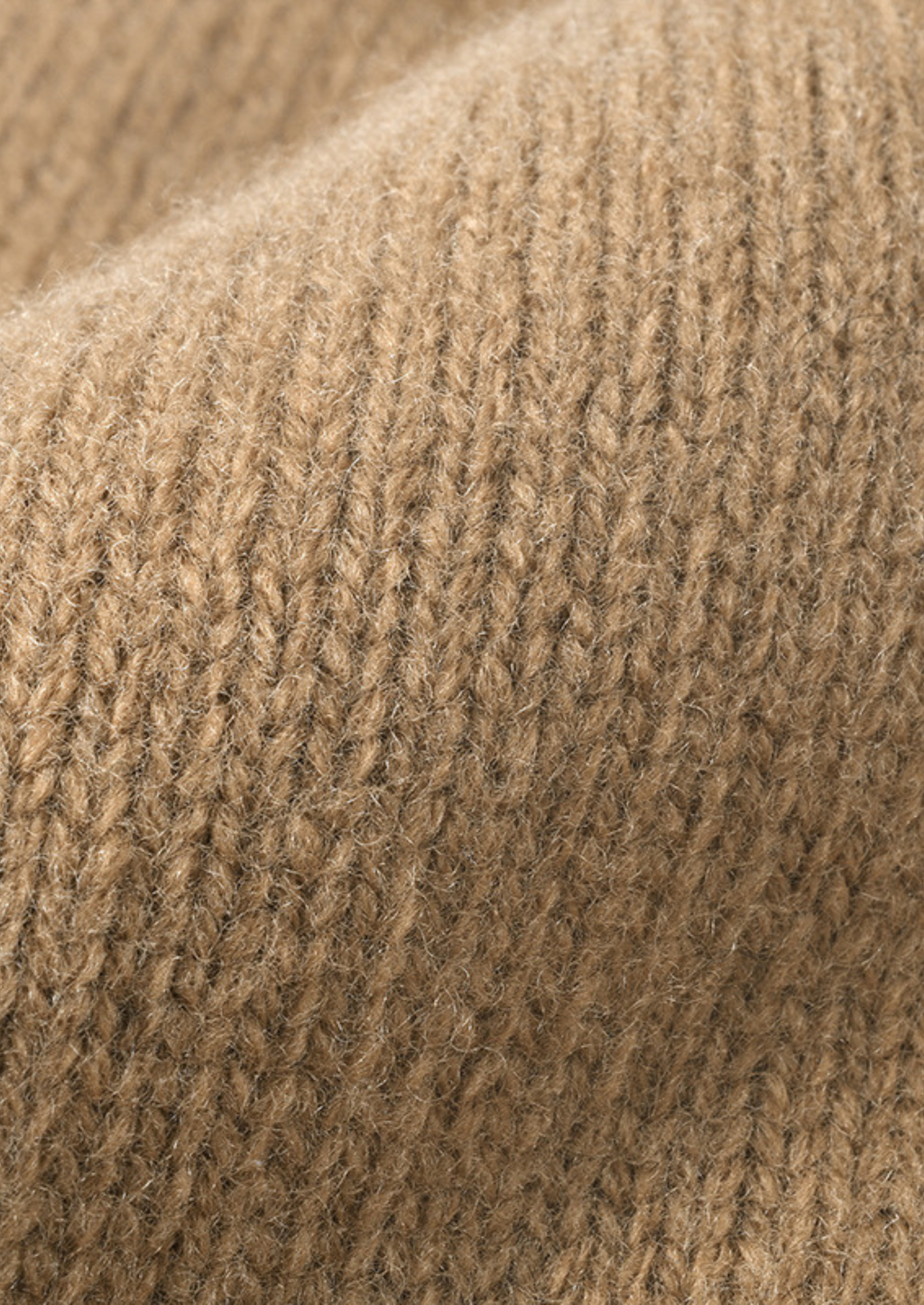 Bonnet d'hiver en laine mérinos caramel