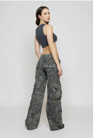 The Ebelle — Sepia Camo Cargo Pants