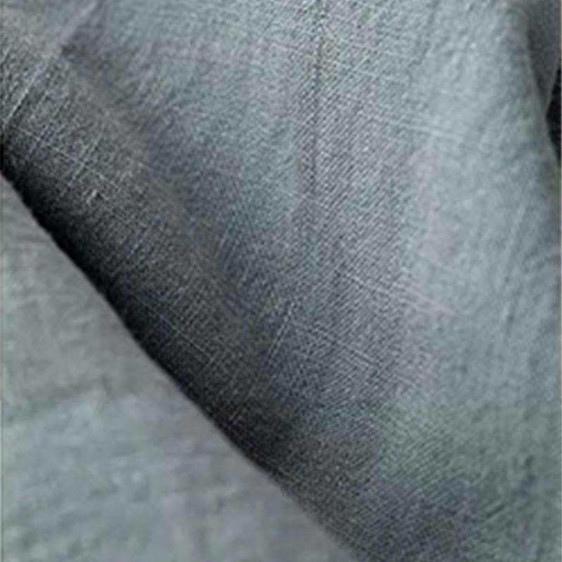 Pantalon Femme Bouddha Pierres Décontracté Uni en Coton et Lin à Cordon avec Poches