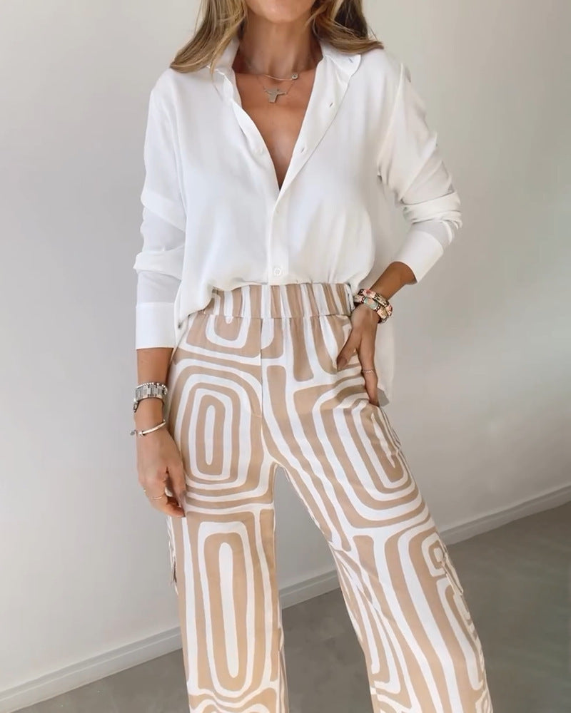 Tova Set — Clay Abstract Two-Piece