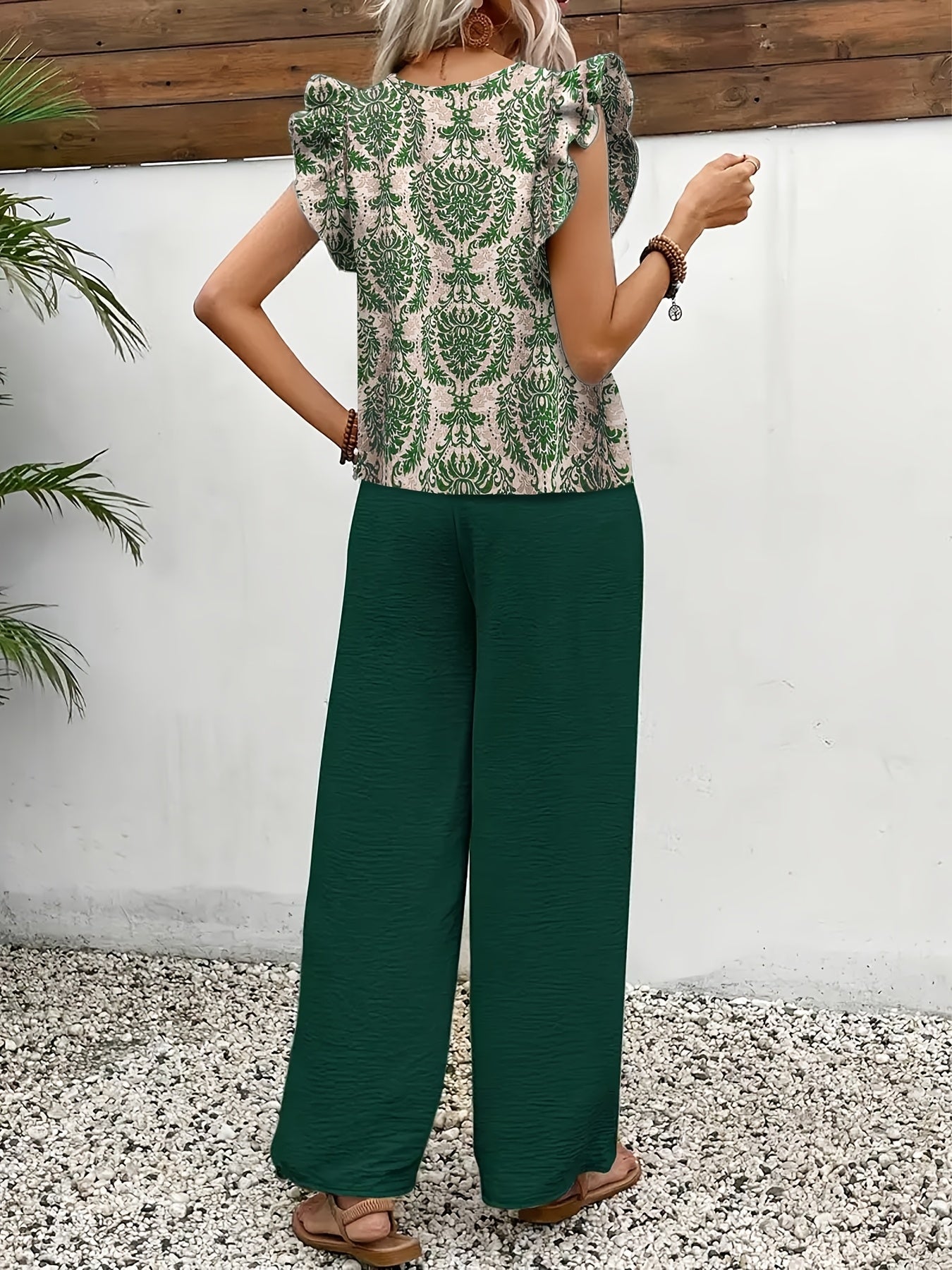 Amelia | Ensemble Deux-Pièces Sophistiqué à Motif Paisley
