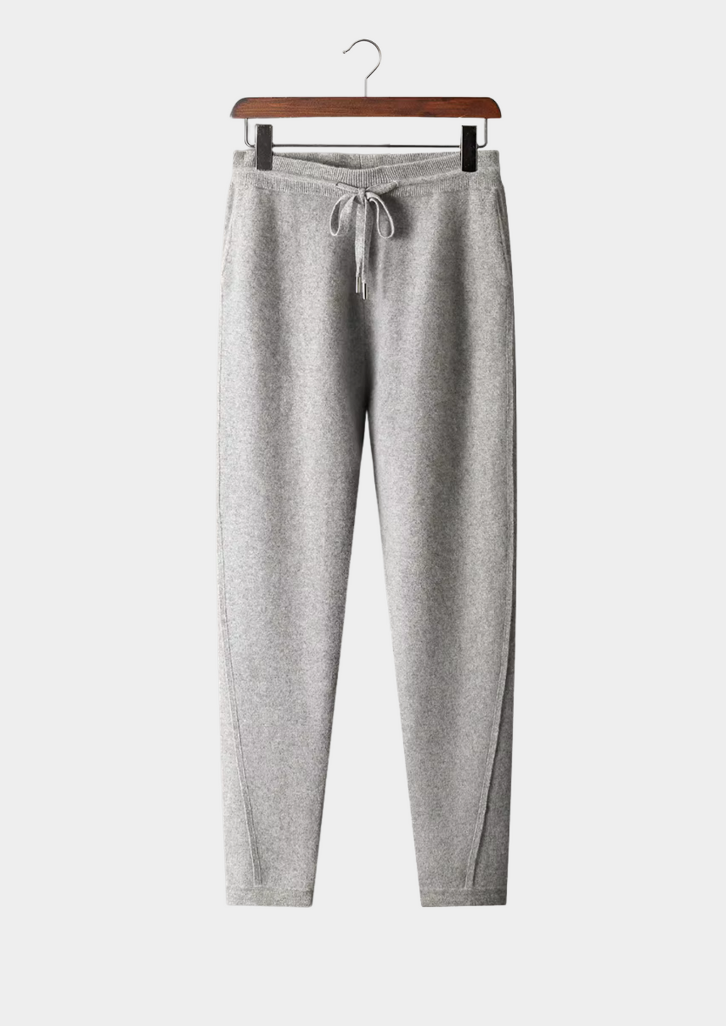 Pantalon slim en cachemire premium