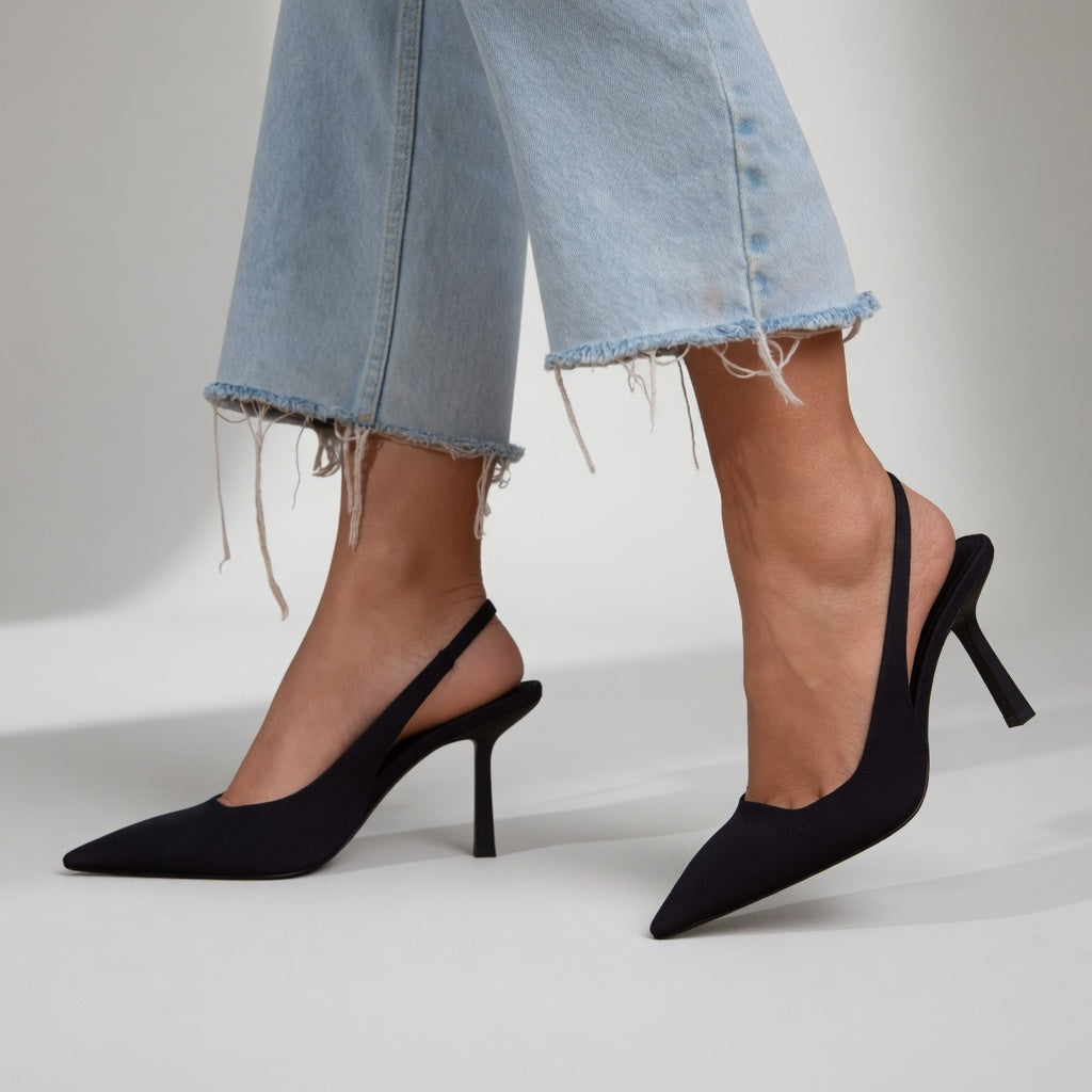 Élizabeth™ — Escarpin Parisien Chic à Bout Ouvert et Talon Aiguille