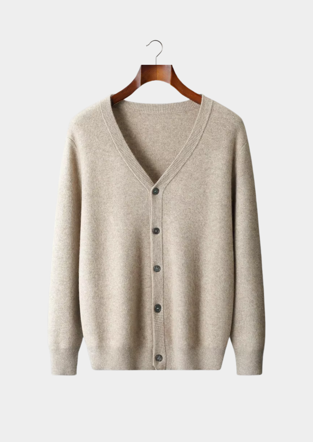 Cardigan classique en laine mérinos pure extra-fine