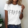 T-shirt décontracté avec motif floral