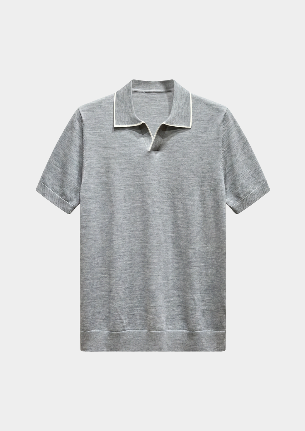 Polo léger Ellis en gris clair