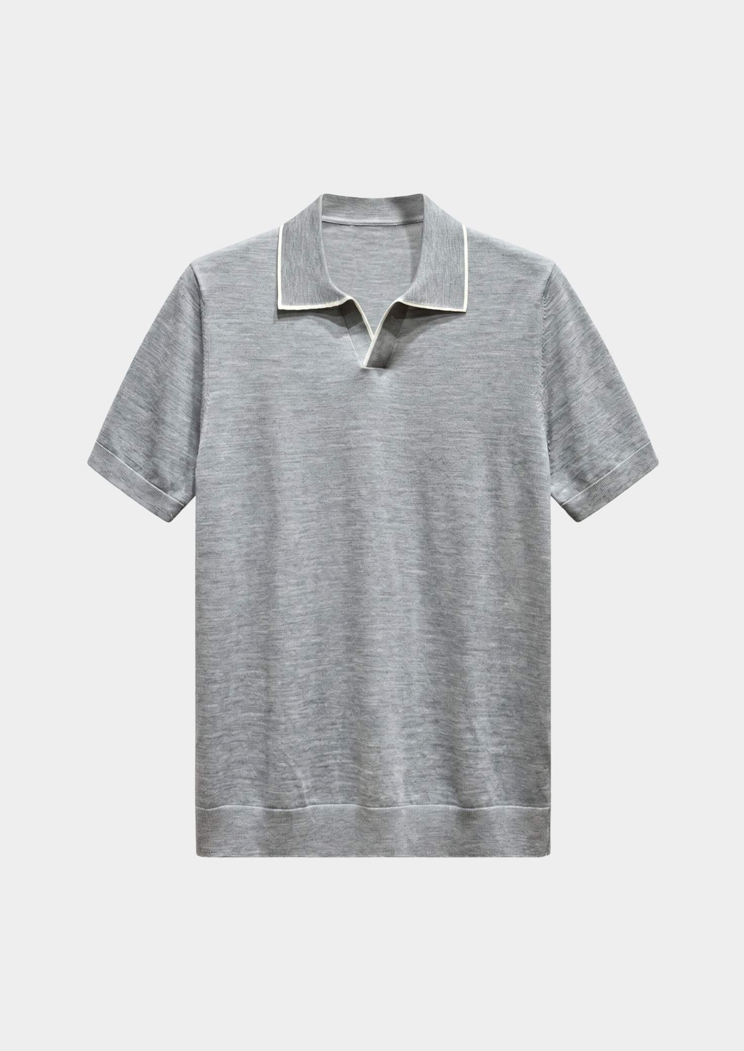 Polo léger Ellis en gris clair