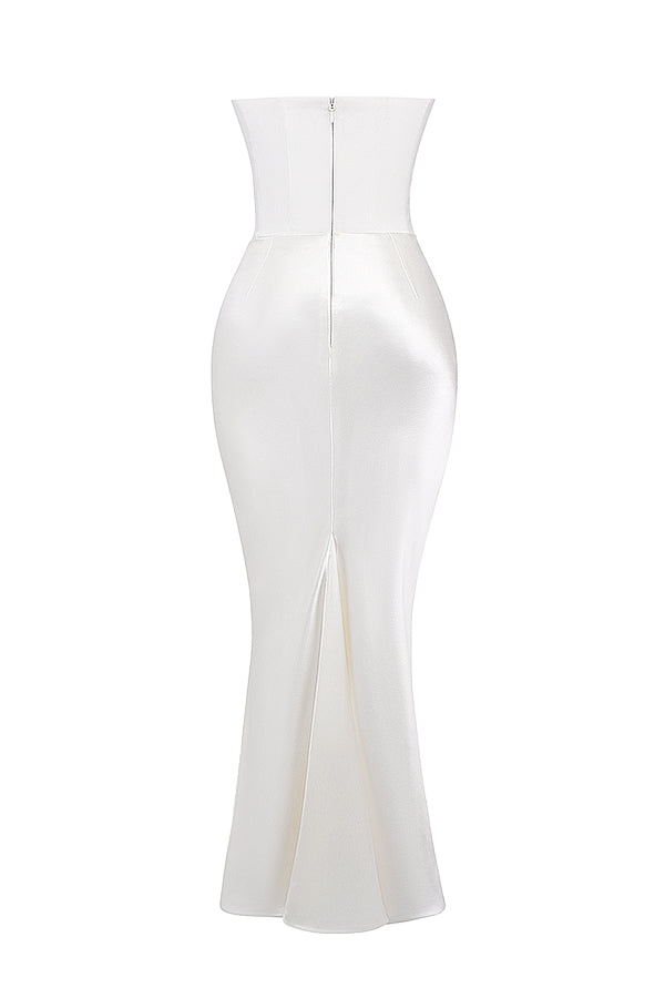 Persephone — Ivory Strapless Corset Gown
