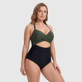 The Liora — Midnight Cut-Out Swimsuit
