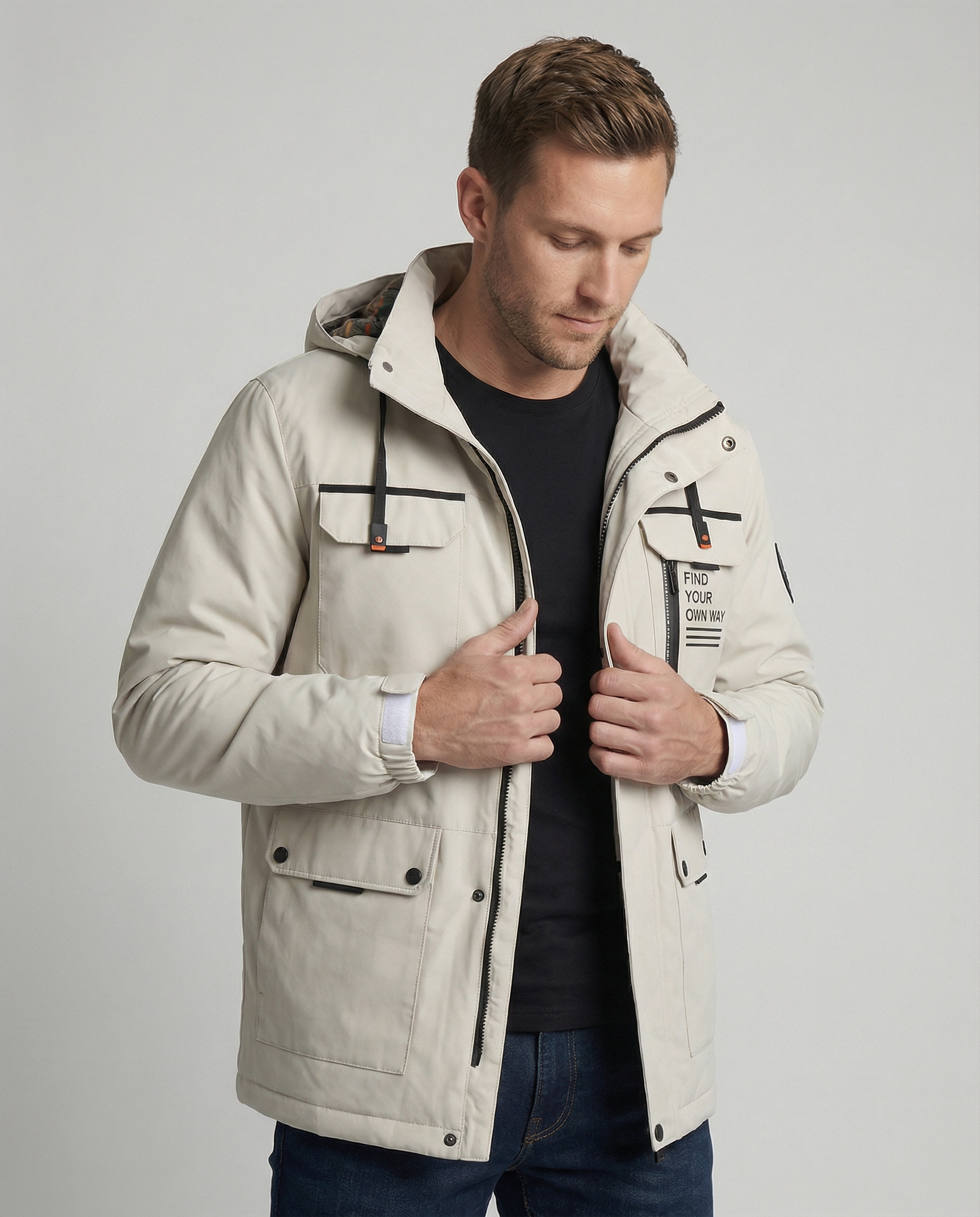 Kyro Parka — Bone, Moss & Ember