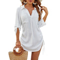 Megan | Chemise de plage légère avec ajusteur de taille