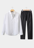 ENSEMBLE D'ETE MANCHES LONGUES DOLCEVITA – NOIR/BLANC