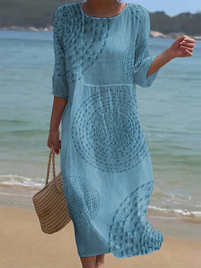 Améliane™ — Robe Midi Élégante avec Fins Détails