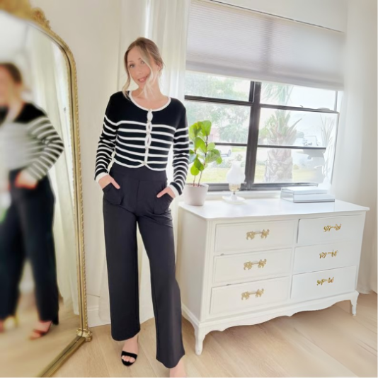 The Kyro Wide-Leg Trousers — Mist