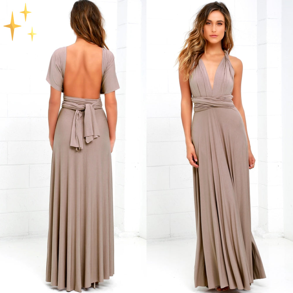 The Liora — Multiway Wrap Maxi Dress