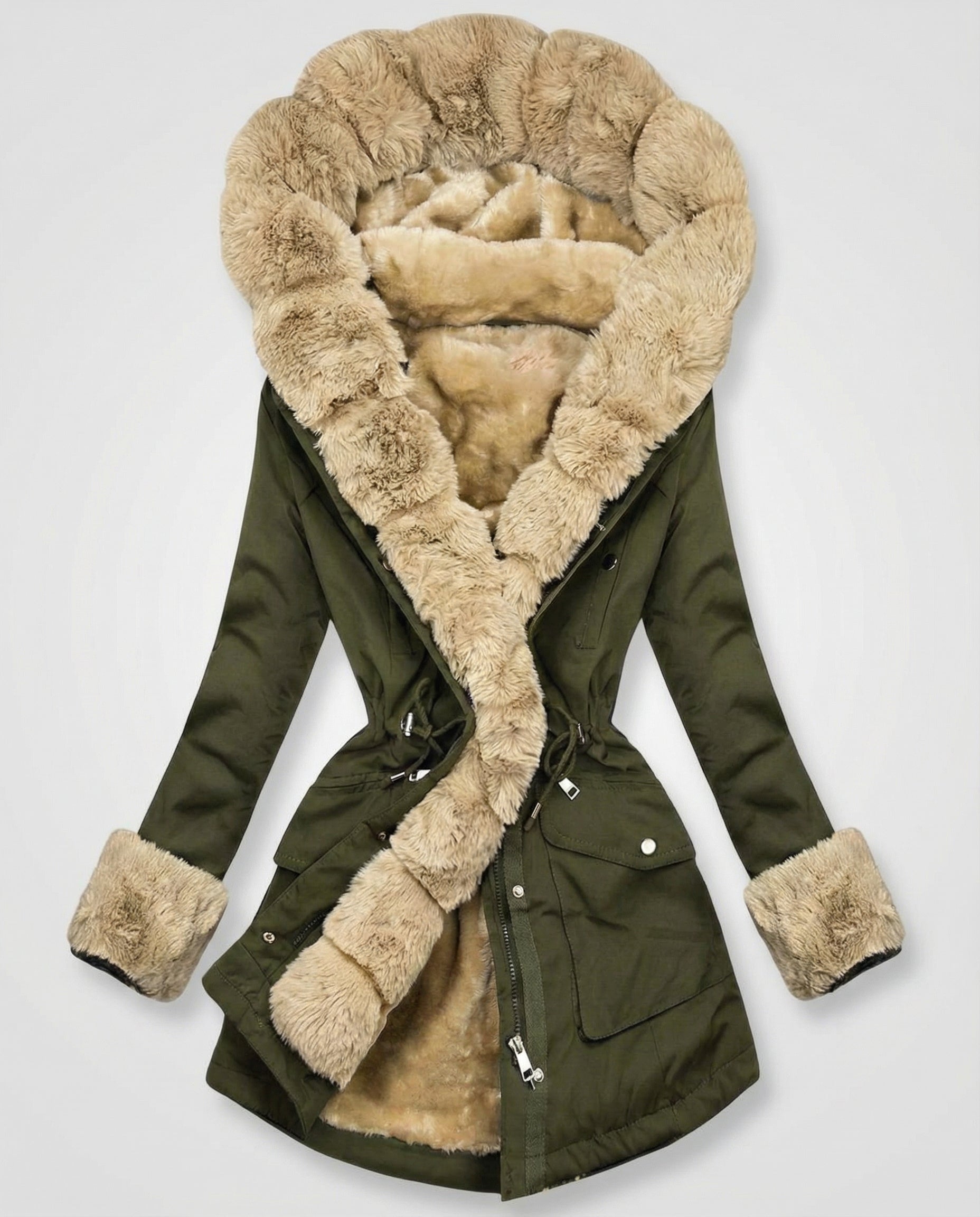 The Kiona Parka — Midnight Fur Lined Hood