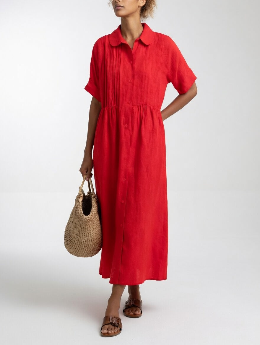 Lysandra™ - Robe chemise d'été légère et aérienne