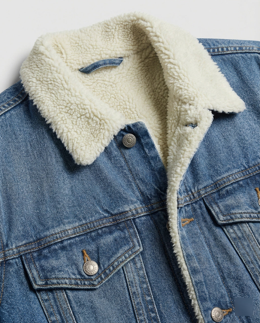 Benjie — Sherpa-Lined Indigo Denim Jacket