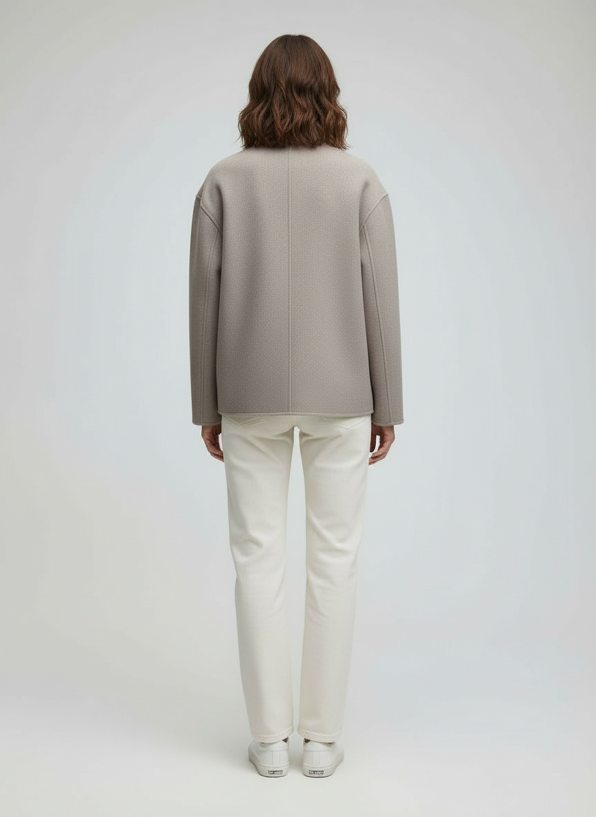 The Liora — Sand Wool Jacket