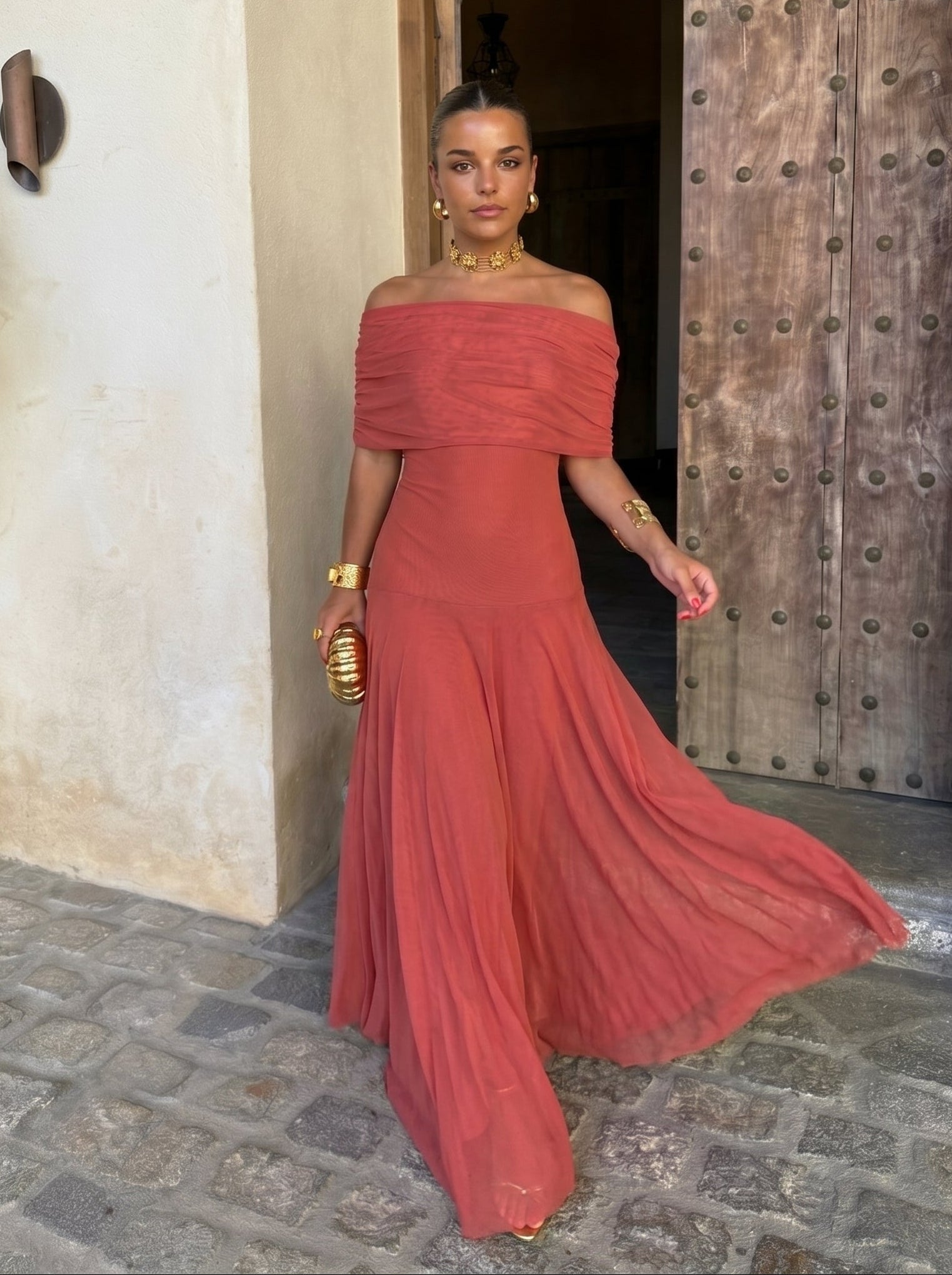 Robe Élégante Simba en Tulle de Soie – Maison Claire et Sylvie