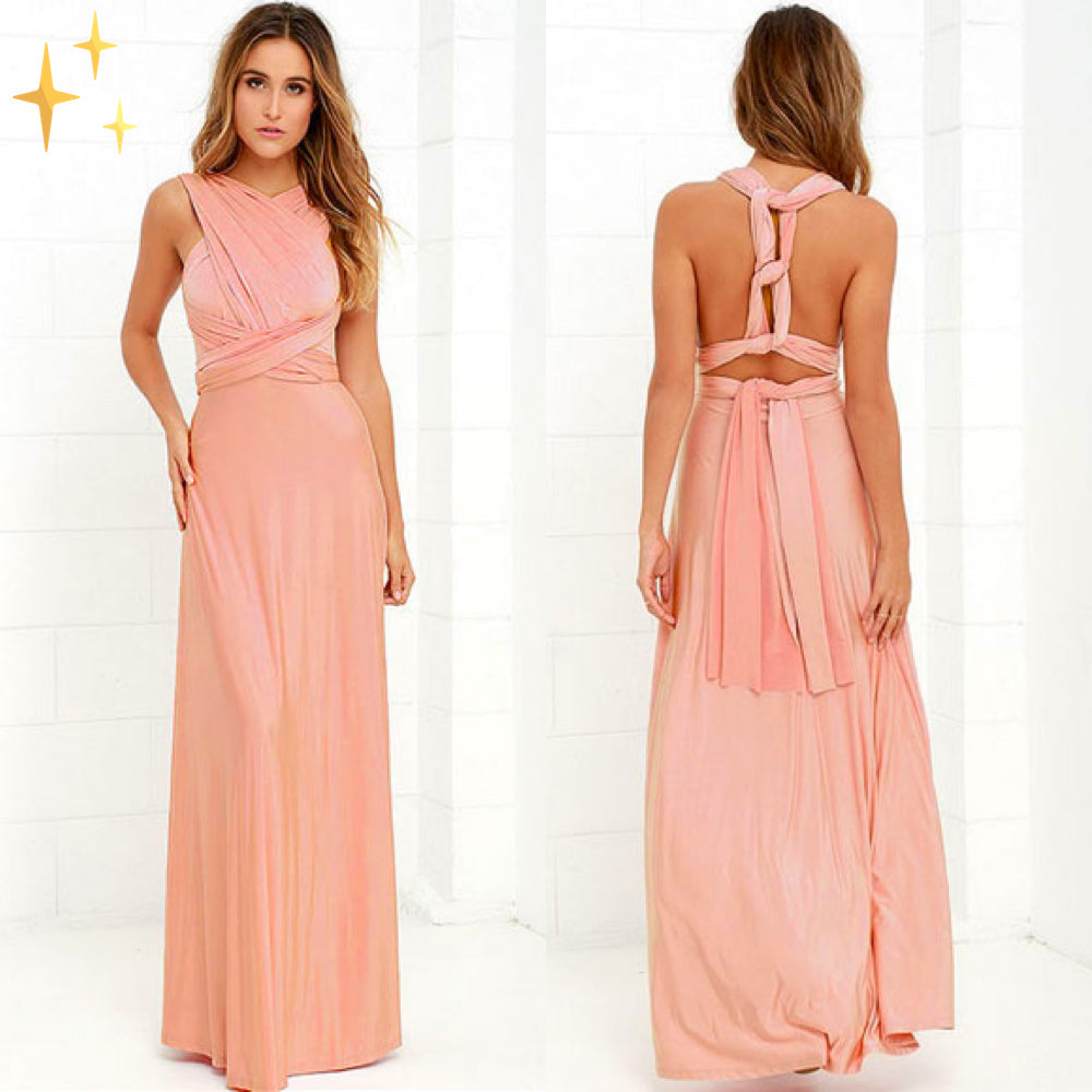 The Liora — Multiway Wrap Maxi Dress