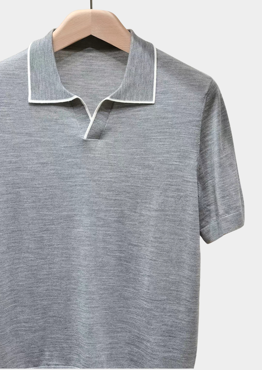 Polo léger Ellis en gris clair