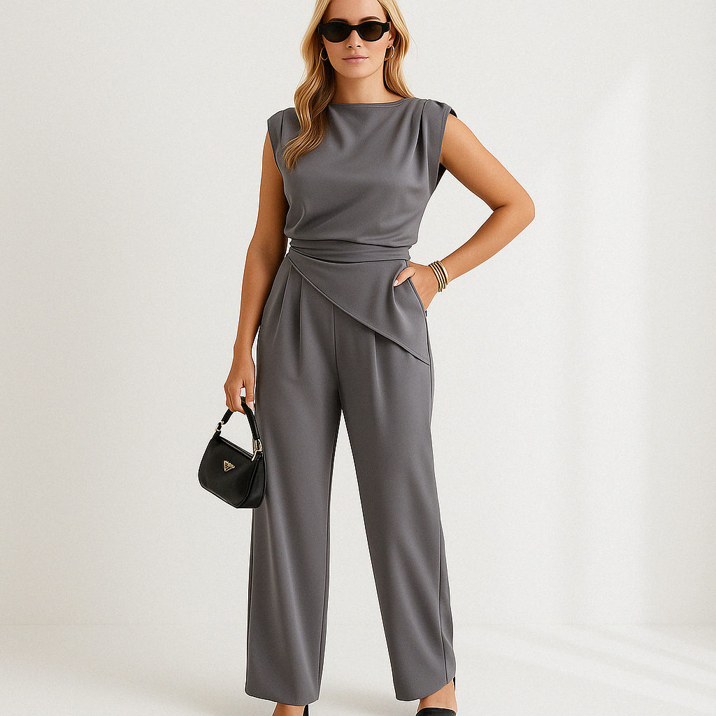 The Isela Set — Dune Wrap Trousers & Top
