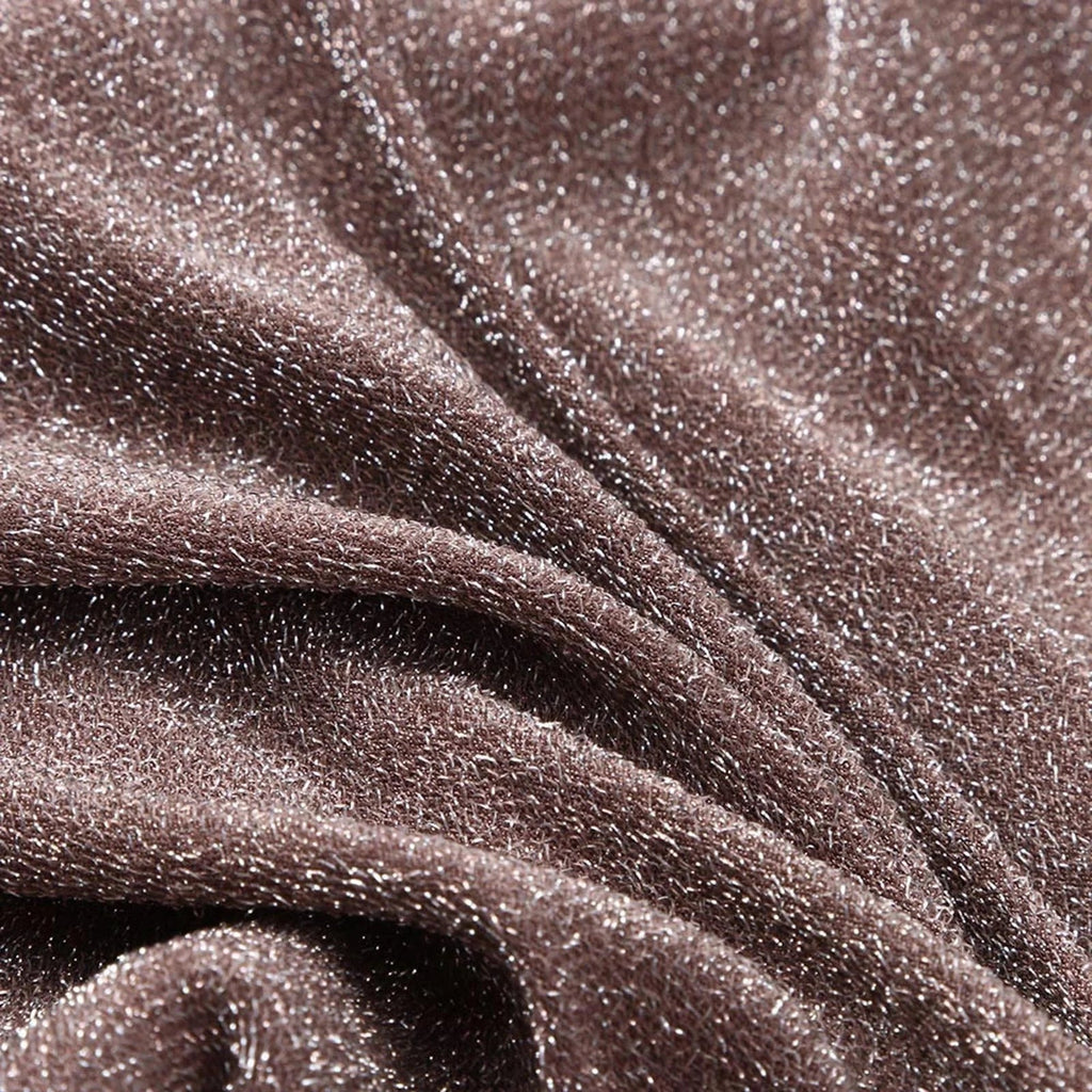 Elara Wrap — Auburn Shimmer Dress