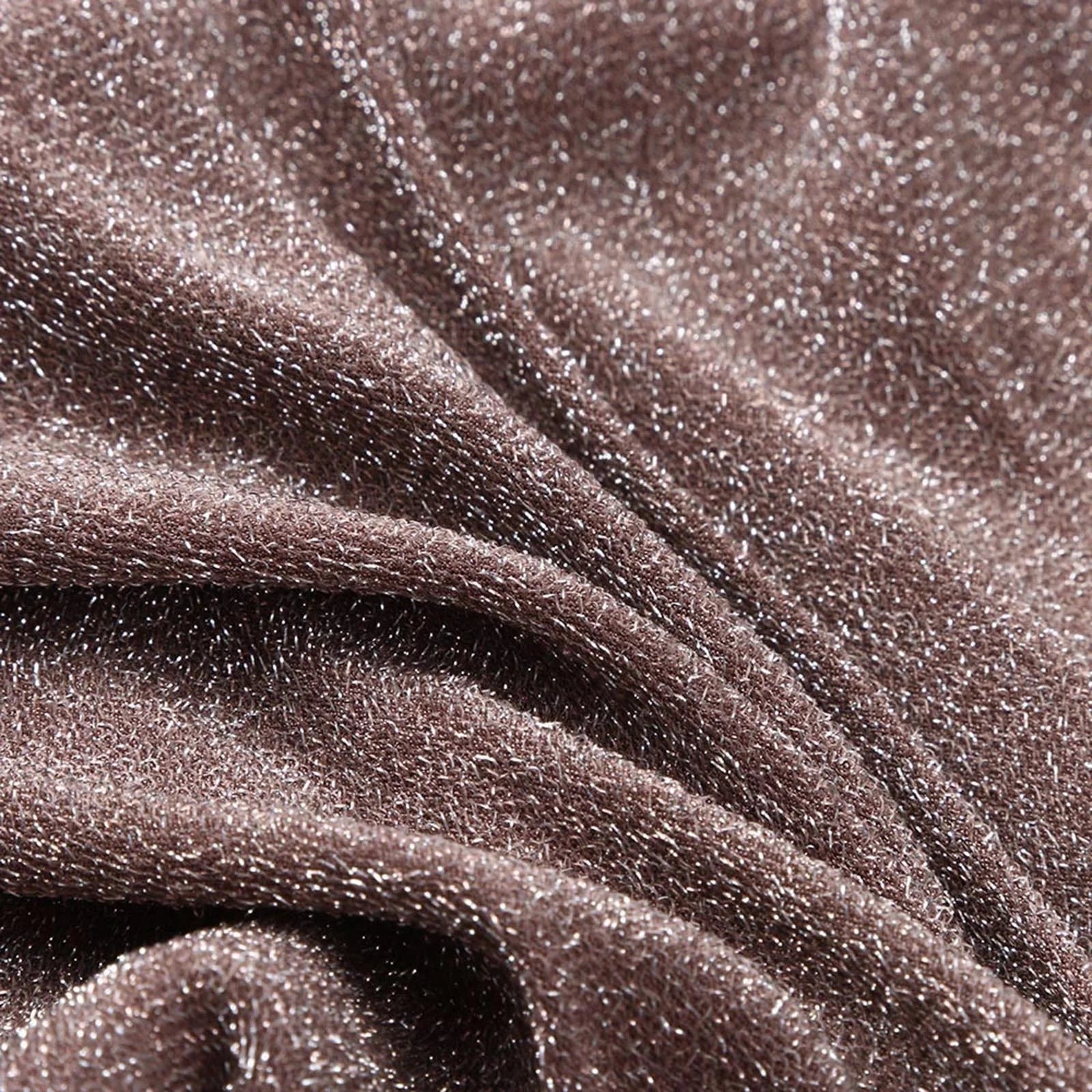 Elara Wrap — Auburn Shimmer Dress