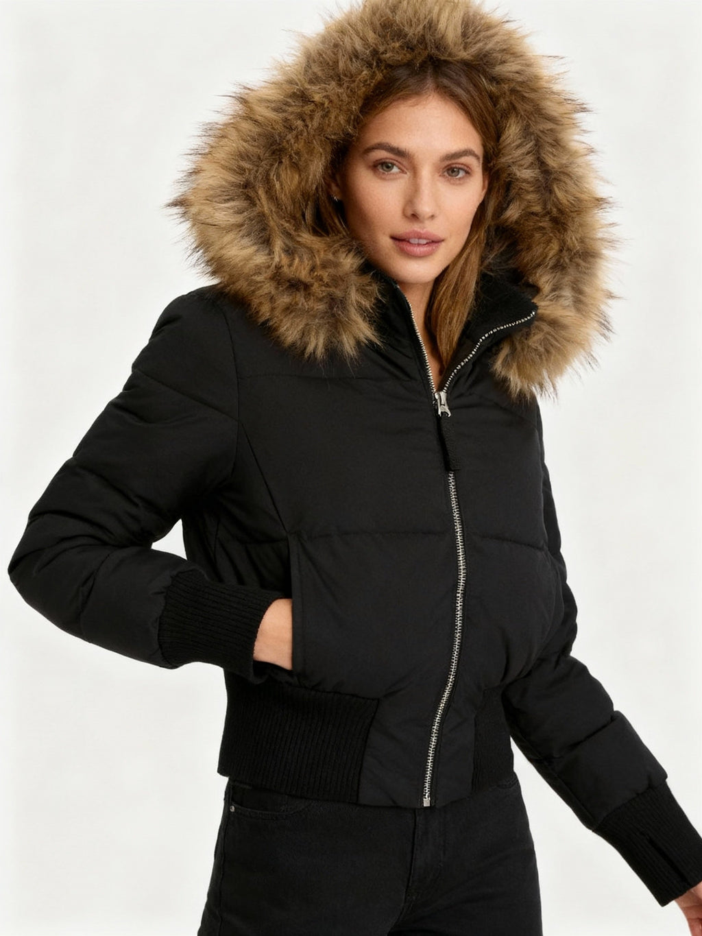 The Ivalo — Noir Quilted Puffer