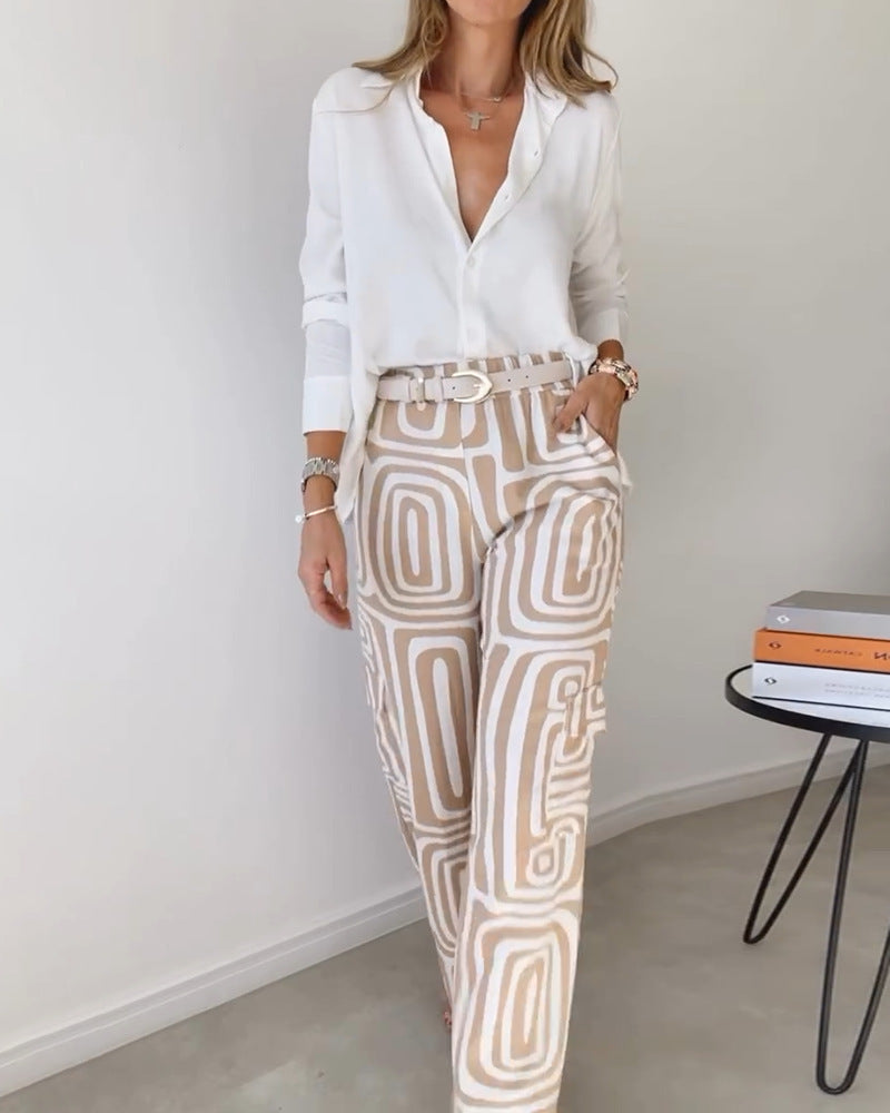 Tova Set — Clay Abstract Two-Piece